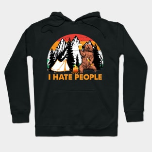 I hate people Sloth Hiking Camping Lover, Hiking Lover, Climping Lover,Camping Gift Hoodie